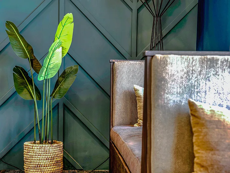 Cozy chairs in the lounge