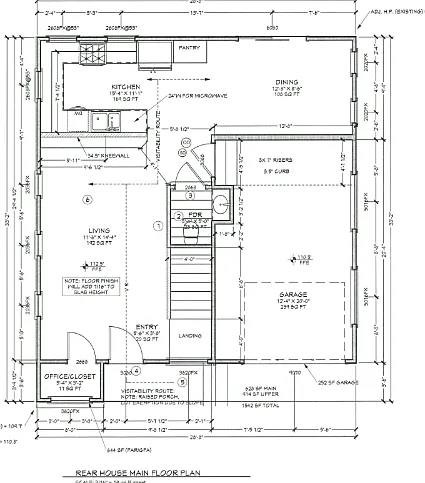 Main floor layout _ open and functional design