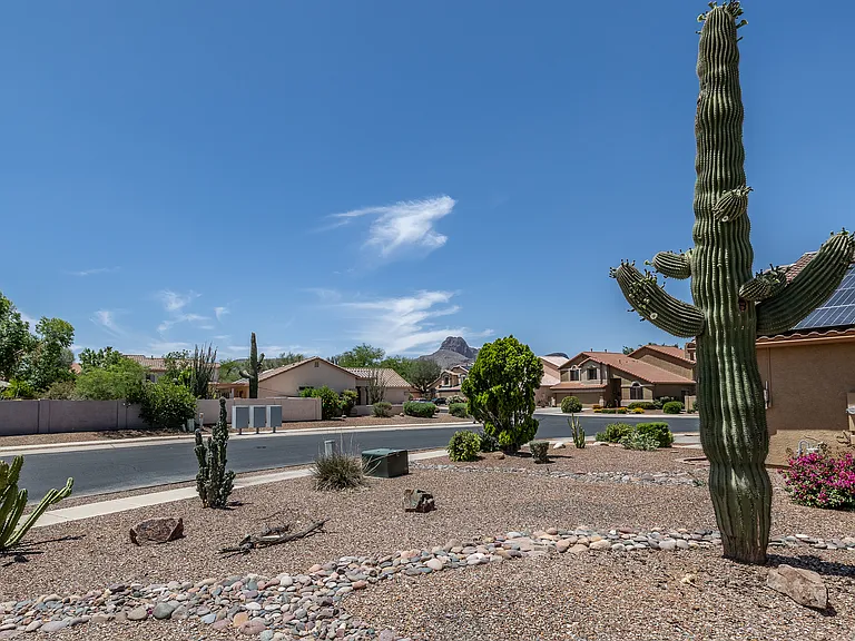 View of Sombrero Peak from front of the house.