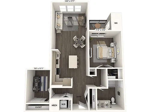Floor plan A21-D-Upgrade Collection II