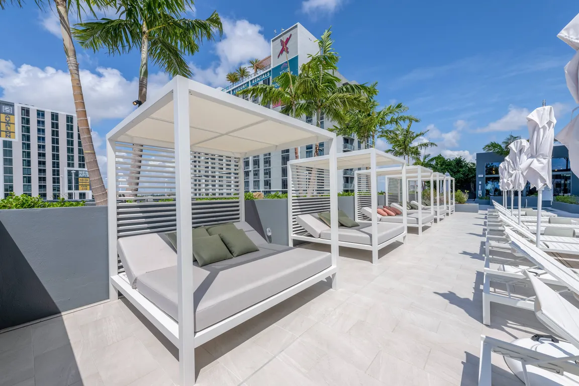 Private Cabanas create the perfect escape just steps from the water