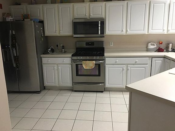 Kitchen with stainless steel appliances