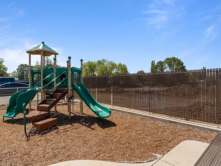Fenced Playground & Picnic Area