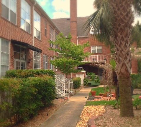 Entry to unit 14 in alcove