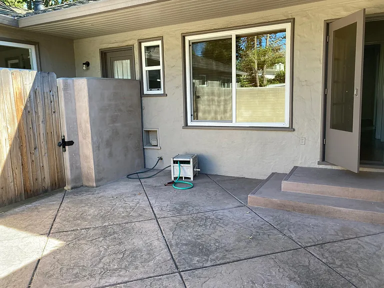 rear private courtyard