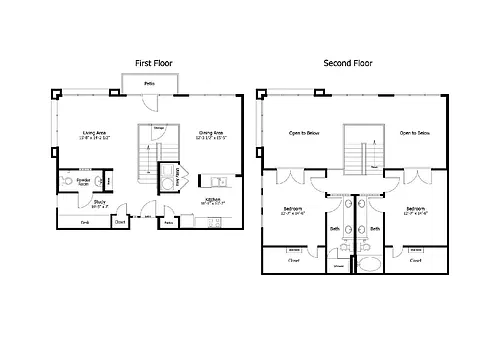 Floor plan Oaks 4.BL4