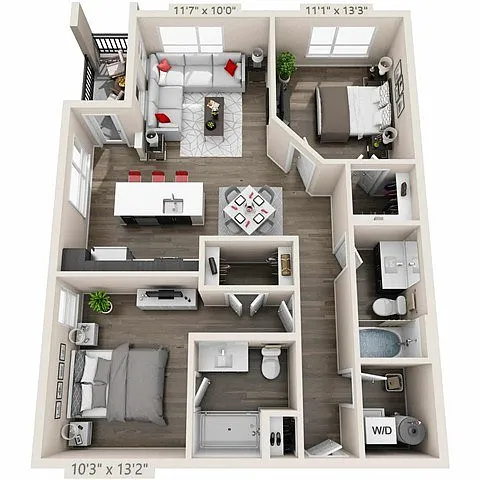 Floor plan B3