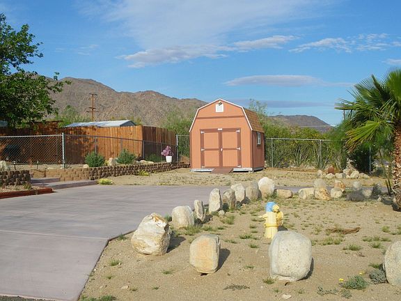 front shed and driveway