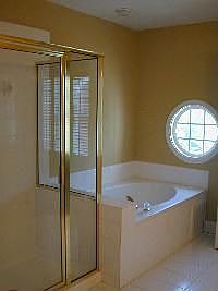 separate shower and tub
