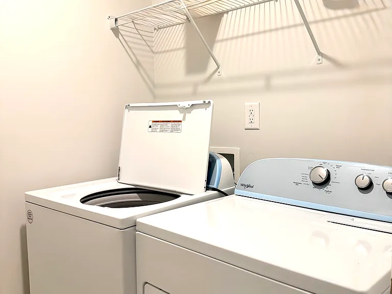 Washer and dryer included in the rent