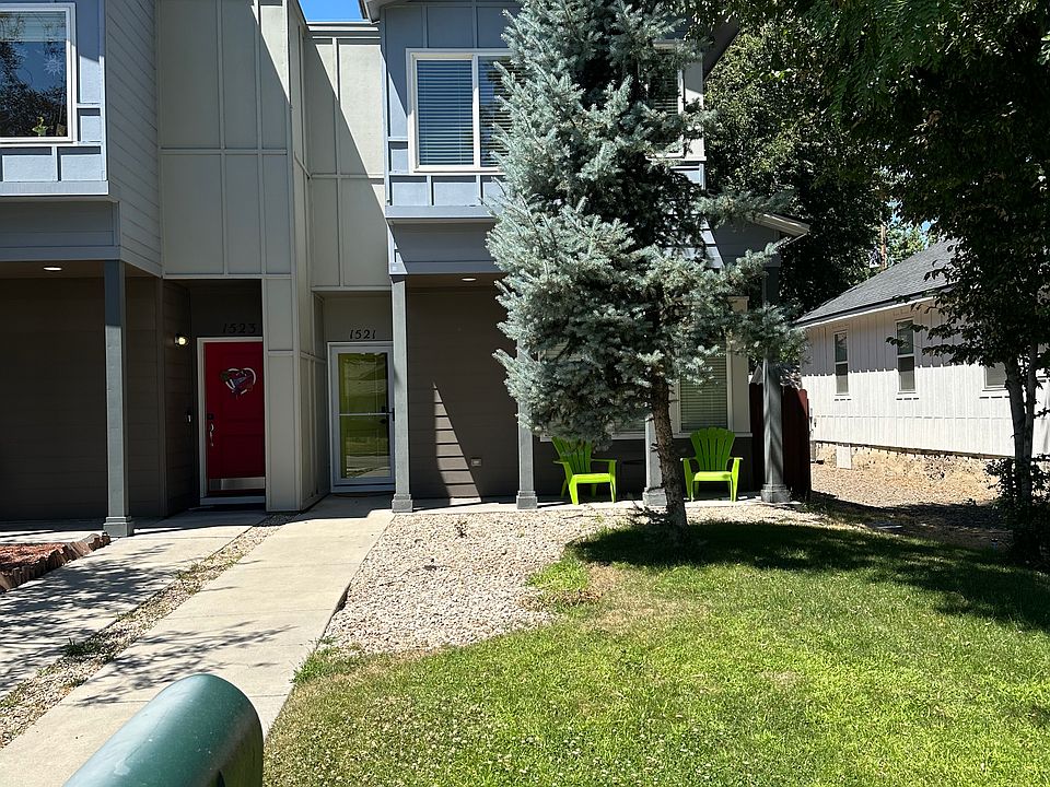 Front of the house (green door)