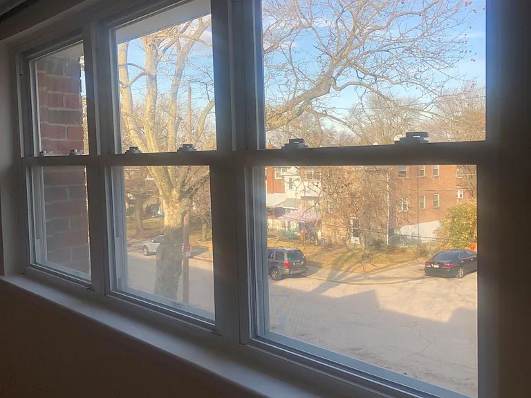 view looking north from the living room area