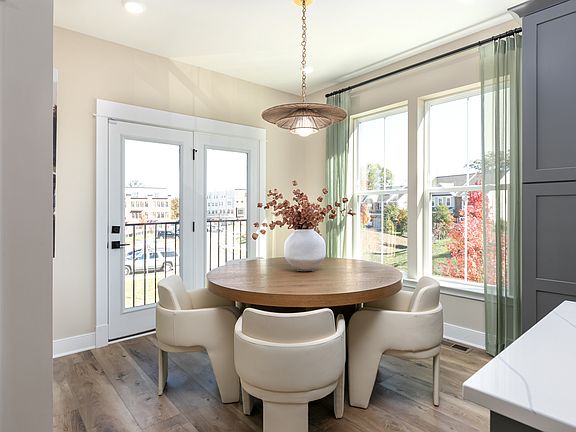 A light-filled dining space that flows effortlessly from the kitchen for easy entertaining.