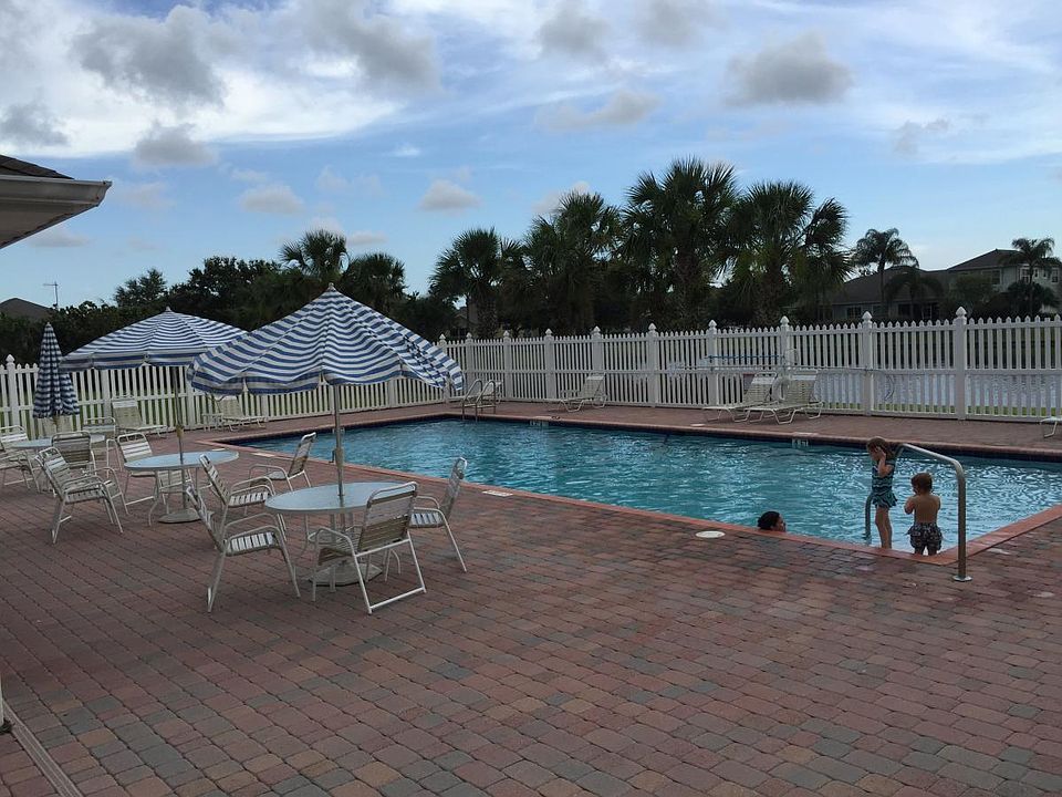 Community Pool around corner from rental
