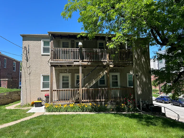 Back deck with each apartment having their own separate entrance