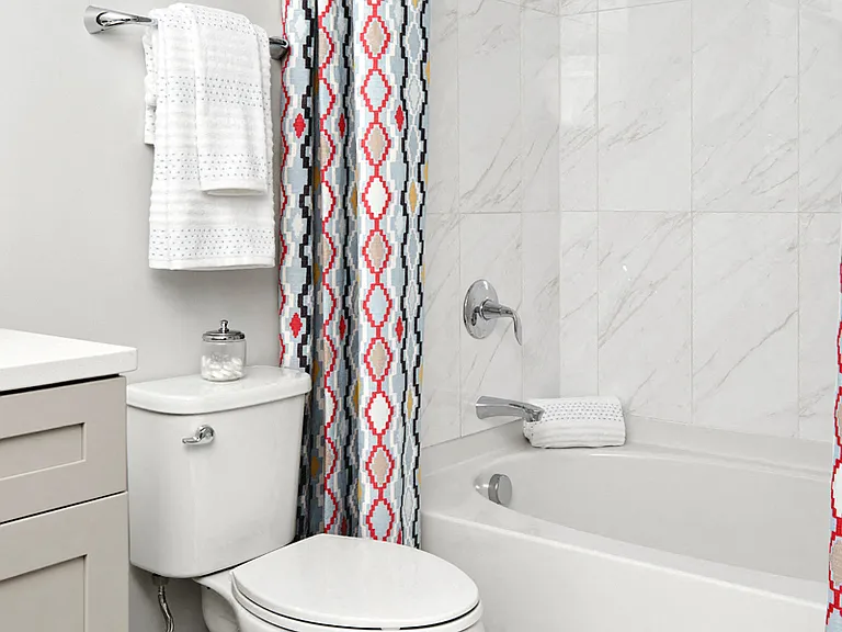 Baths with Cararra marble surround