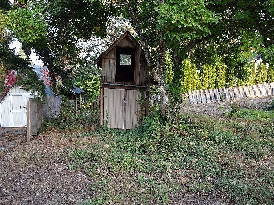 small storage shed on site