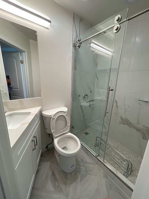 Hallway bathroom