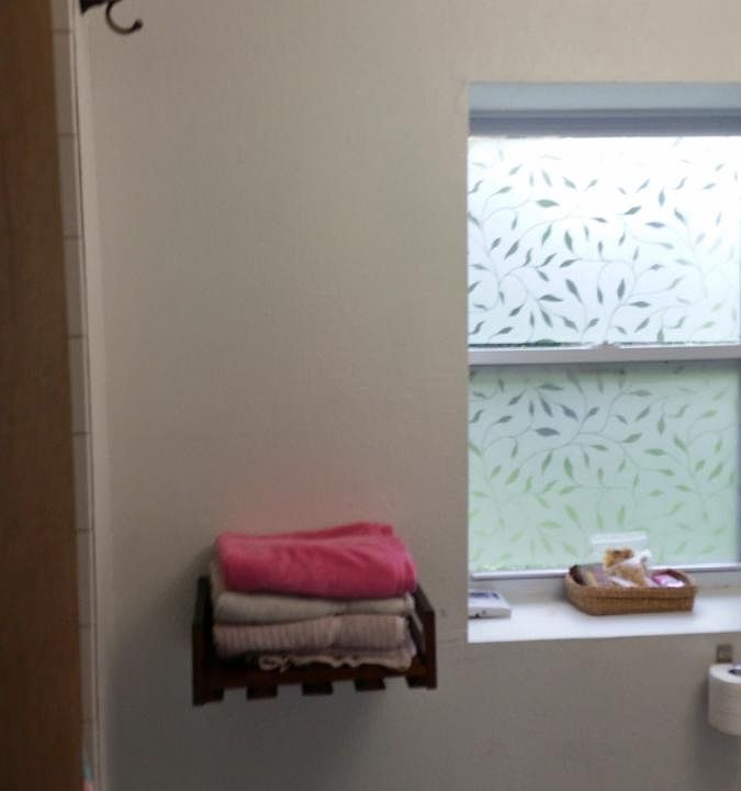 View from outside bathroom