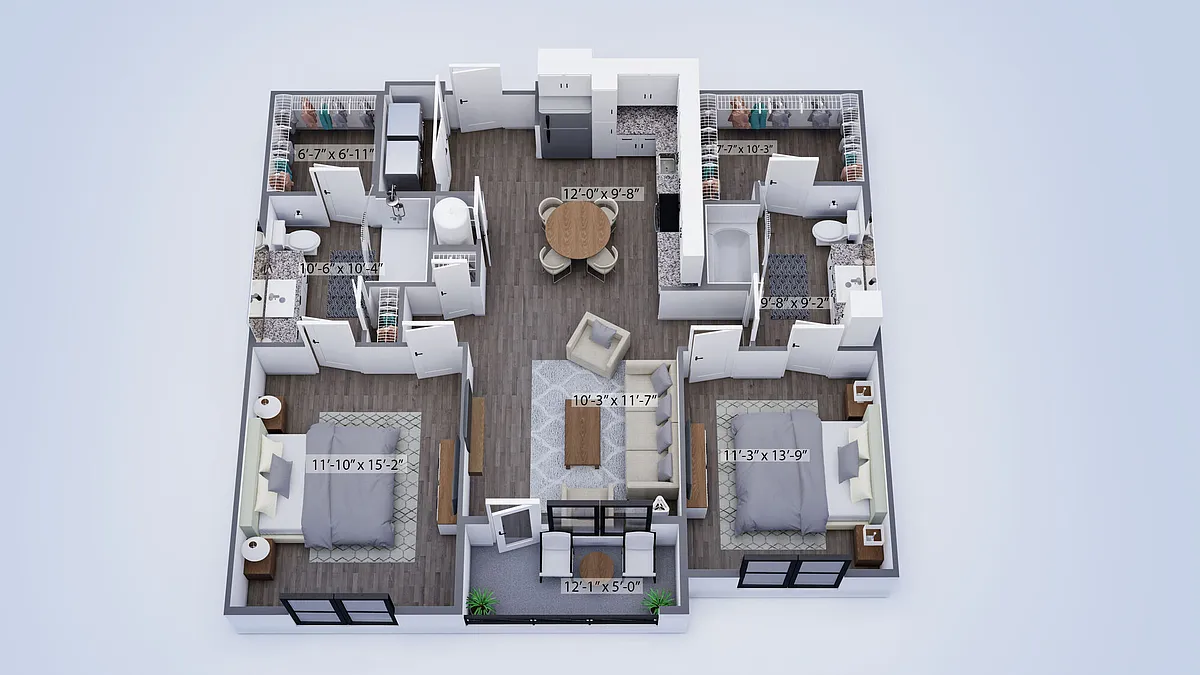 Floor plan The South