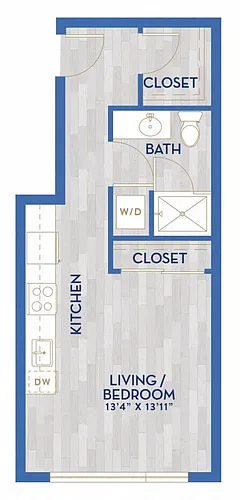 Floor plan A2 MFTE - Studio
