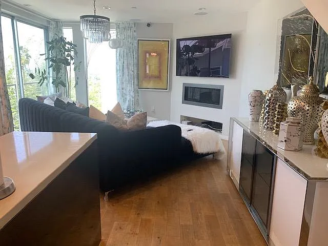 staged -family room with view