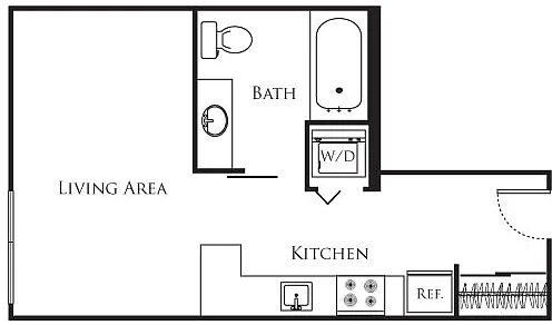 Floor plan Micro Studio - A7 332-732