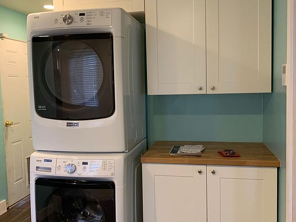 Washer and dryer on site