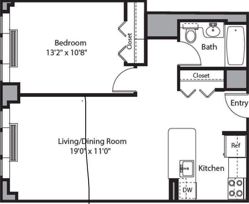 2nd image of 221 Chrystie St #609