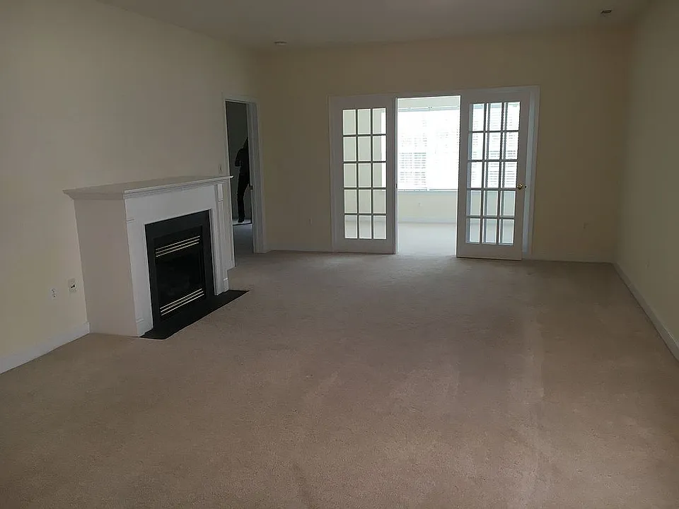 Living room with fireplace