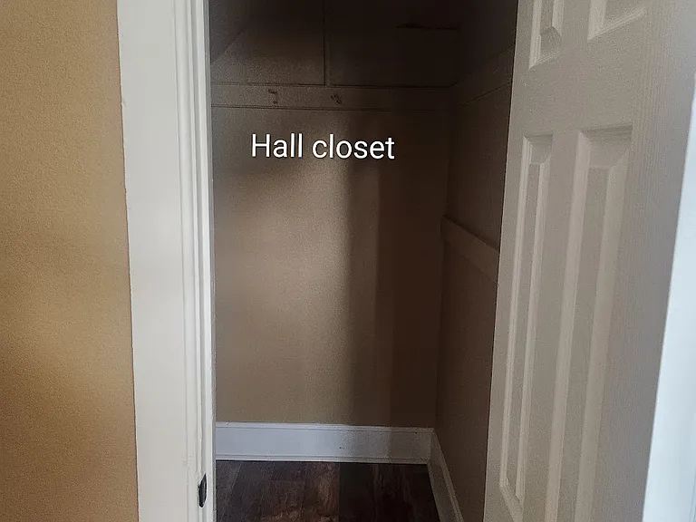 Hall closet upstairs