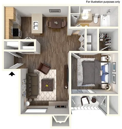Floor plan 1X1
