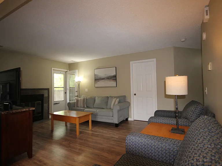 View from Dining Area to back door