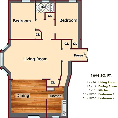 2 bedroom Deluxe Apartment