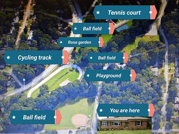 Aerial view of Sumner Park!