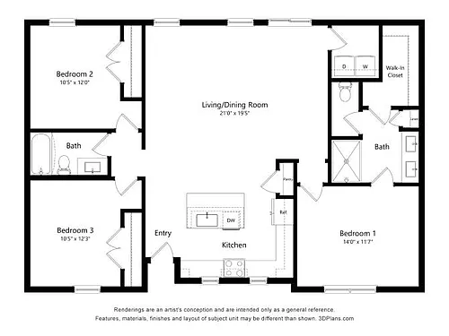 Floor plan C1