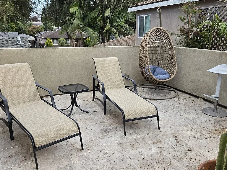 Deck loungers.