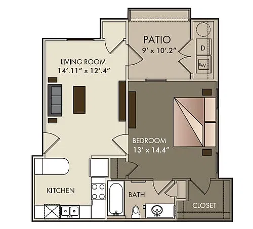 Floor plan A1E