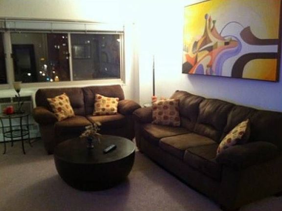 living room nightime