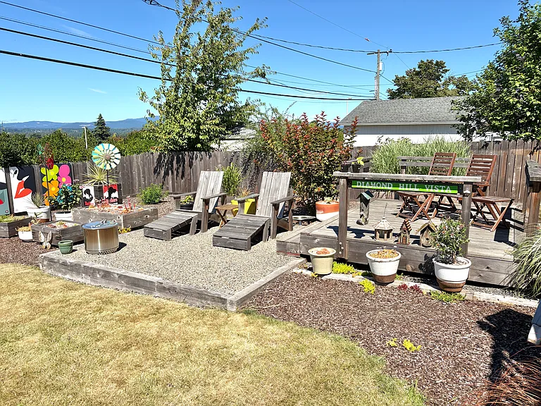 backyard lounge area