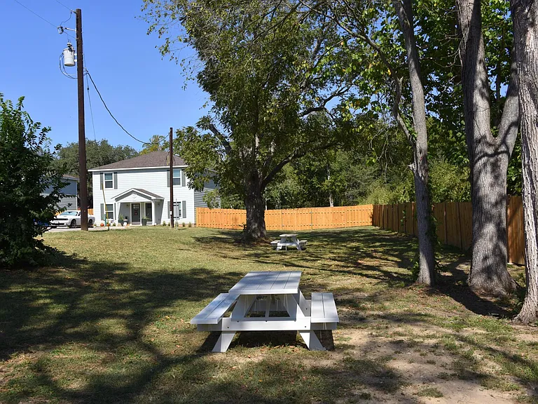 A nice place to have a picnic steps away from your front door.