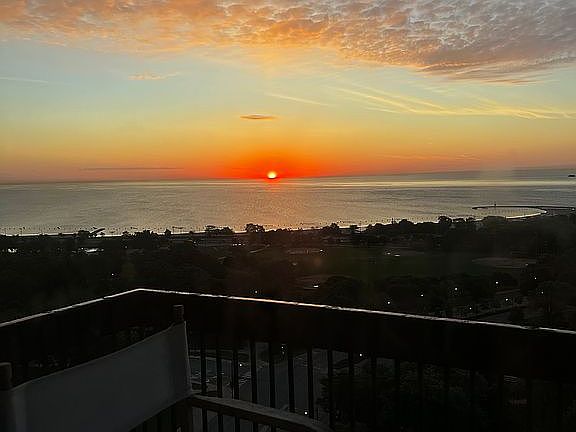 Sunrise over Lake Michigan