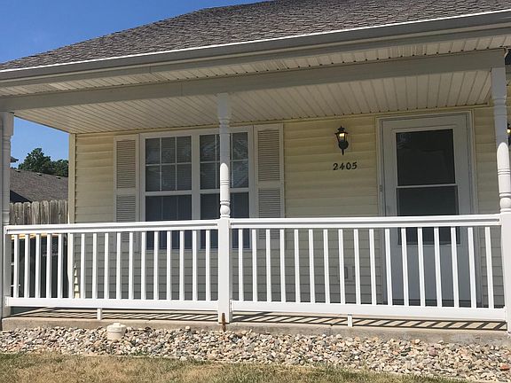 Inviting porch.