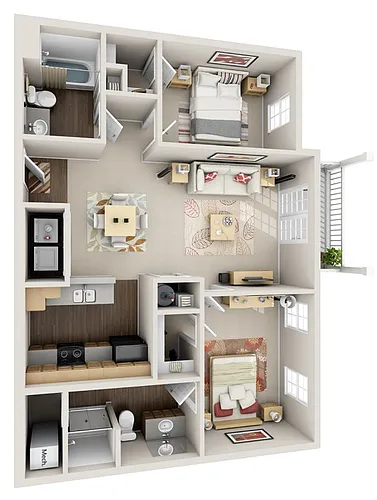 Floor plan 2 Bedroom