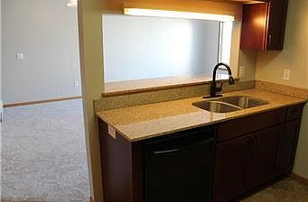 Granite tops, new faucet, under-mount sink for more effectiv