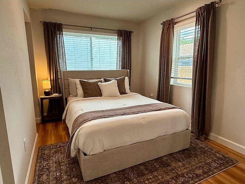 Queen Size Bed with Storage | Blackout Curtains
