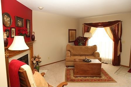 Living room with natural light