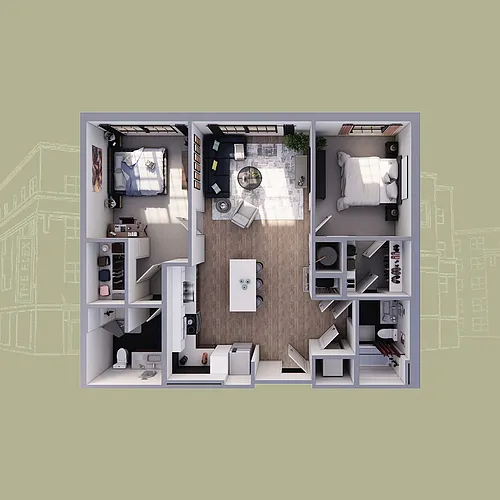 Floor plan D01-A2/2: El Par