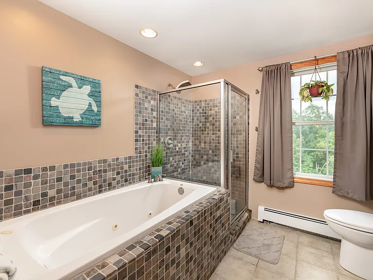 Tile has all been replaced with new hardware in shower and tub