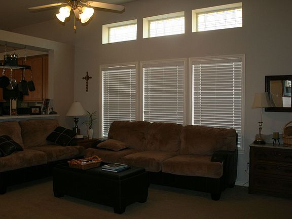 Living room open to kitchen